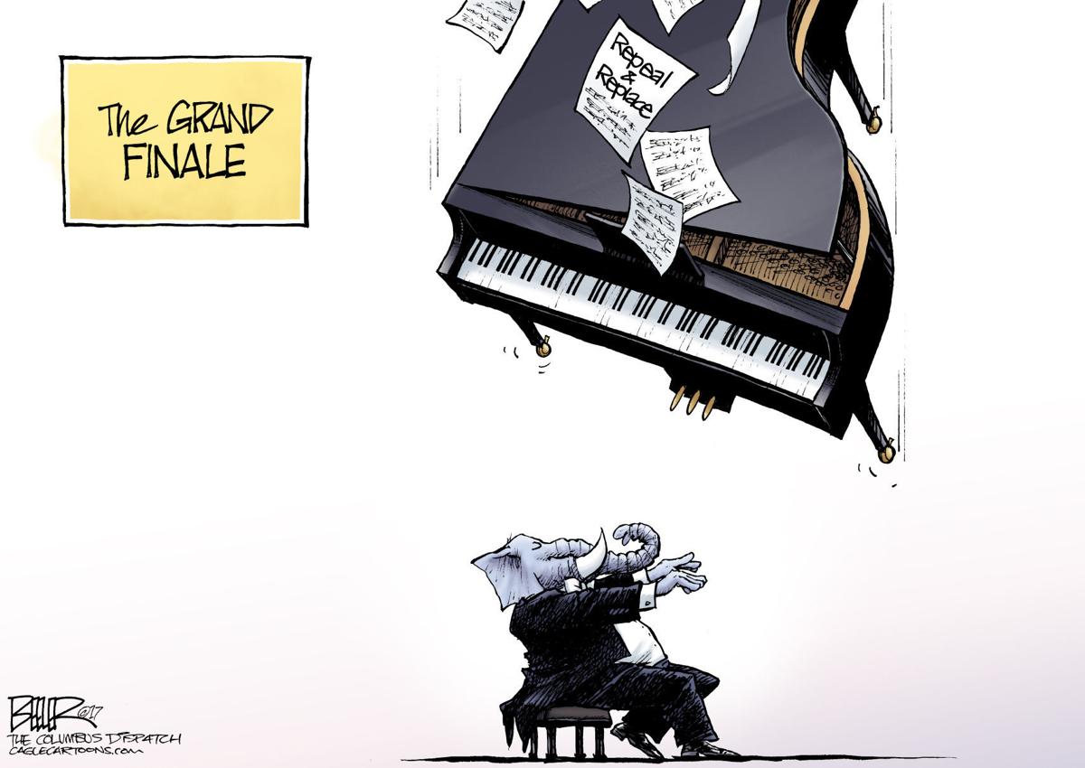 Health Care Fail by Nate Beeler, The Columbus Dispatch