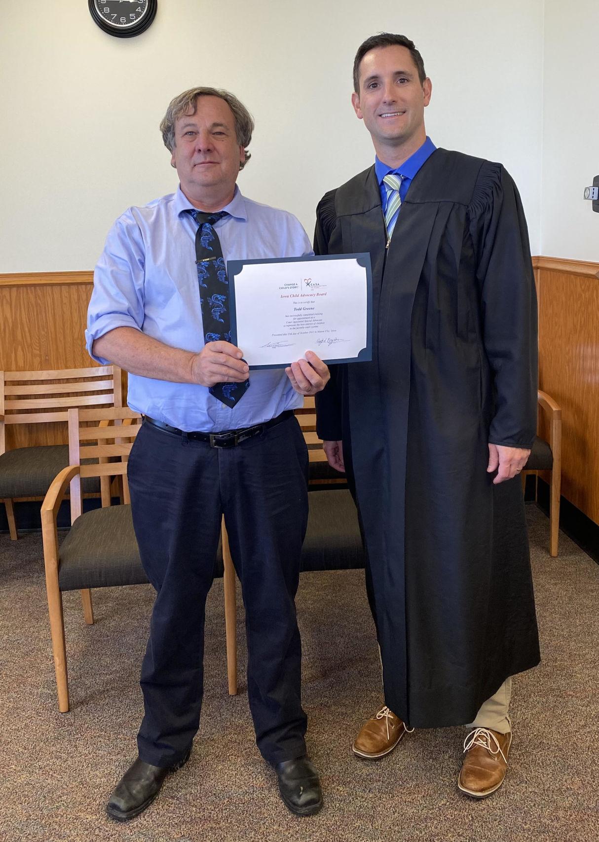 Todd Greene becomes court appointed special advocate in Cerro Gordo County