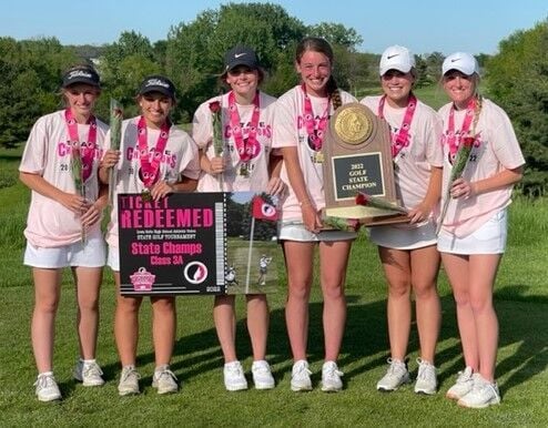 Clear Lake girls golf state champions