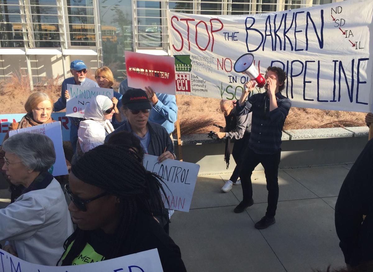 Pipeline protest