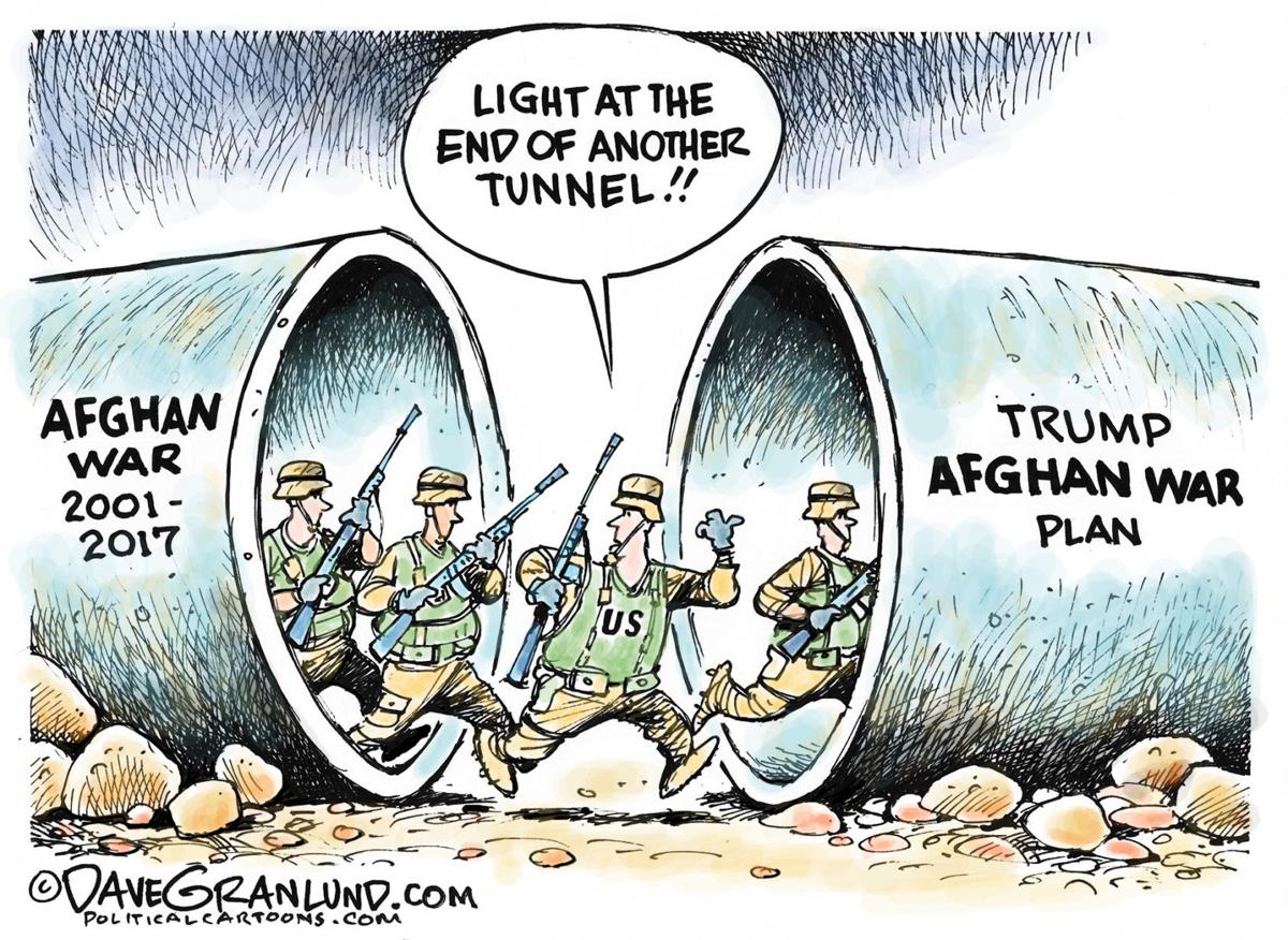 Political cartoons: Afghan War, Trump, Washington, Google ...