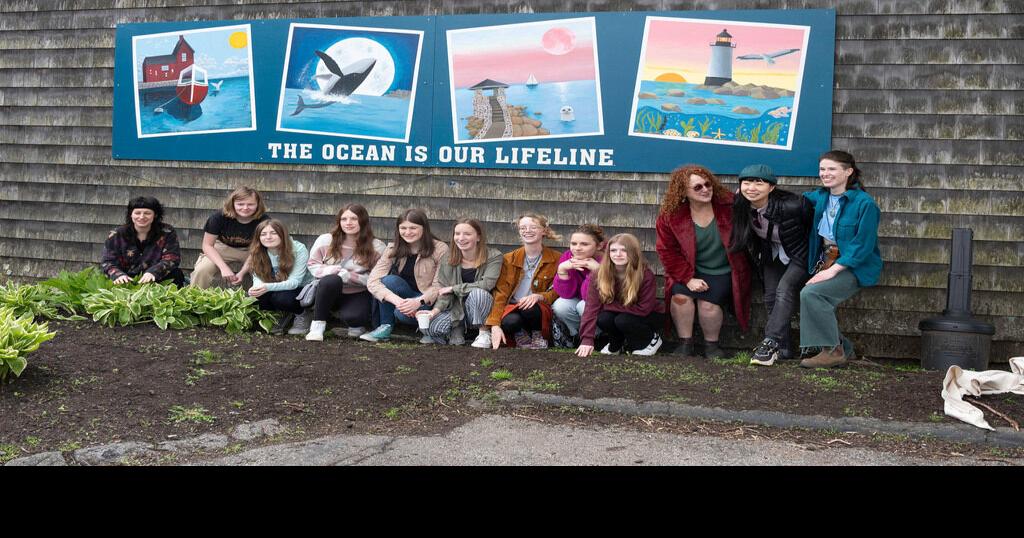 ‘The Ocean is Our Lifeline’: Rockport museum unveils teens’ mural