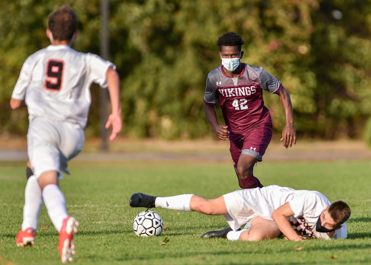 Ipswich at Rockport varsity boys soccer game