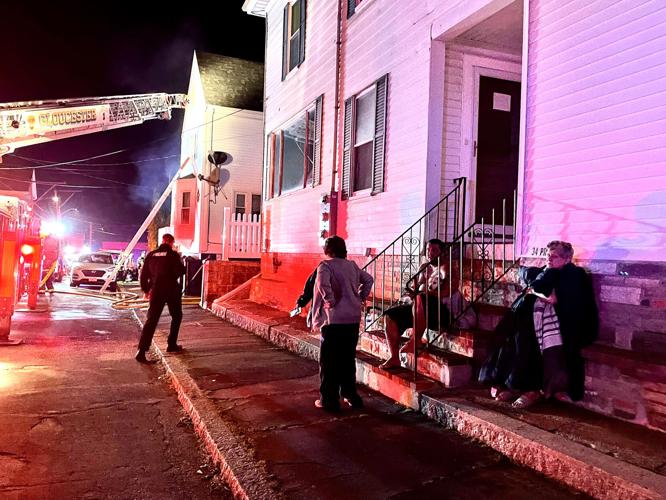 Early morning blaze sends four to hospital