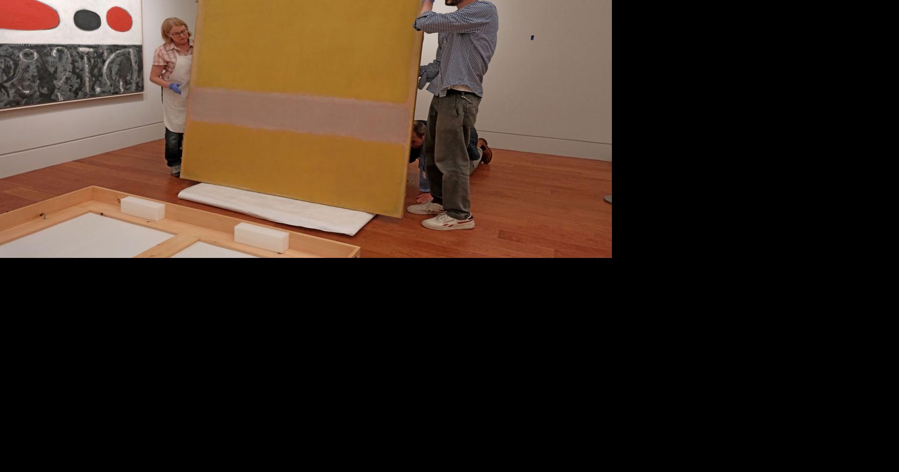 Finishing touches to a monumental art exhibition