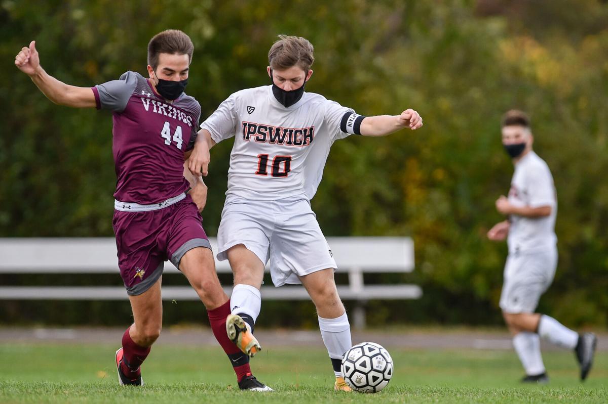Ipswich at Rockport varsity boys soccer game
