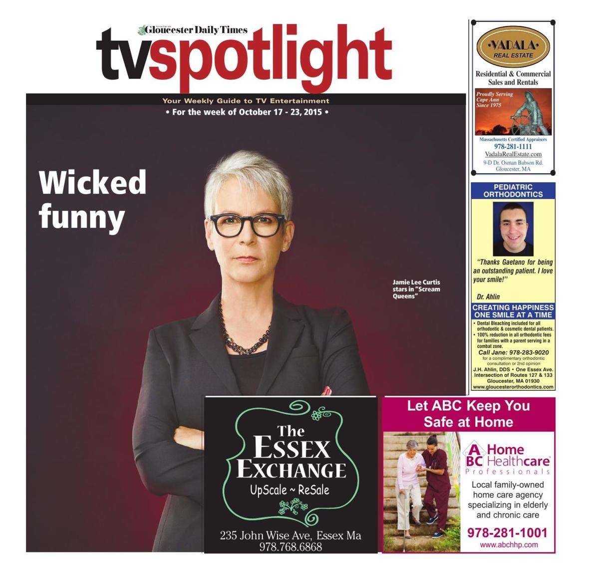 Tv Schedule October 17 Tv Listings Gloucestertimes Com