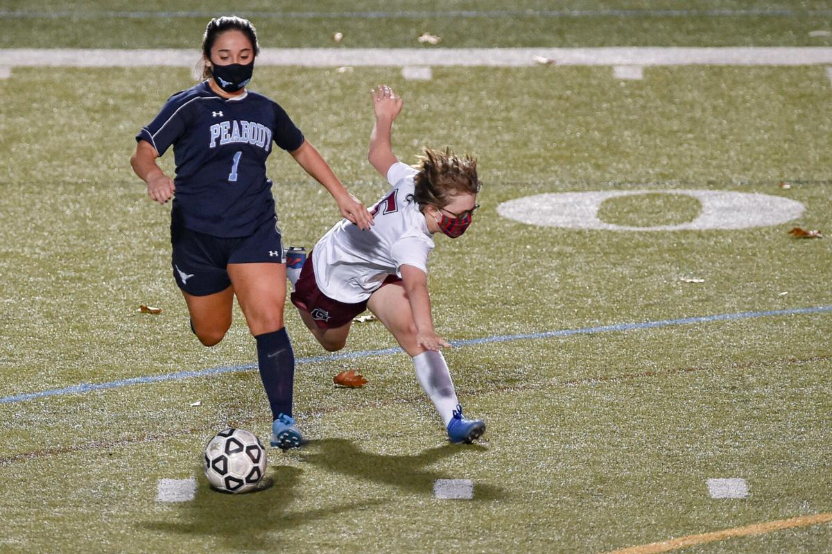 Gloucester at Peabody girls varsity soccer game