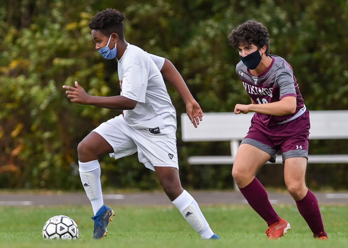 Ipswich at Rockport varsity boys soccer game