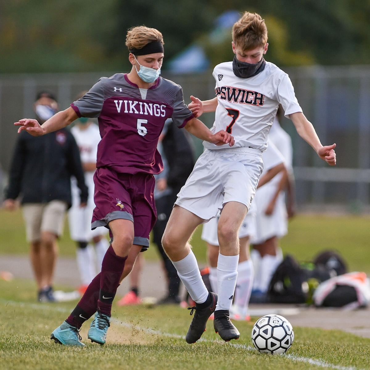 Ipswich at Rockport varsity boys soccer game