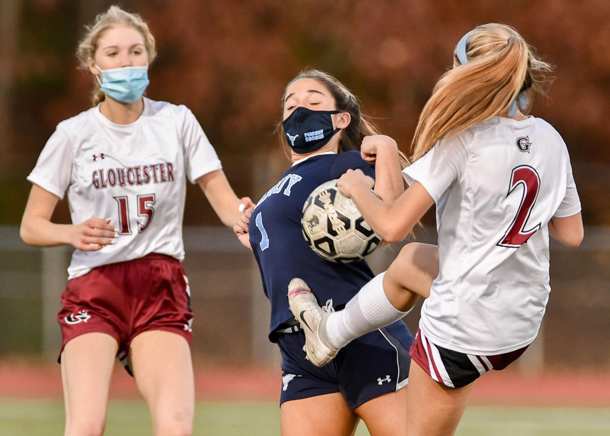 Gloucester at Peabody girls varsity soccer game