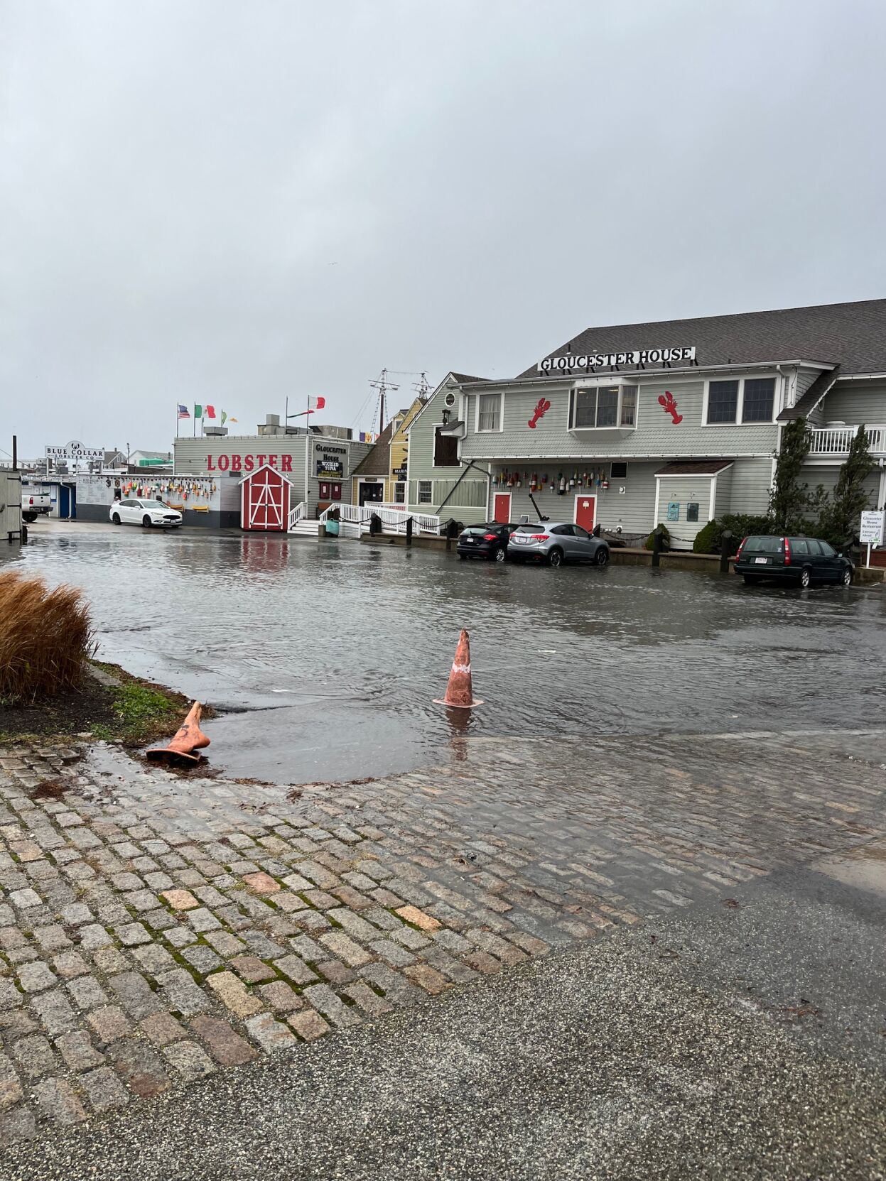 Flooding on Gloucester waterfront