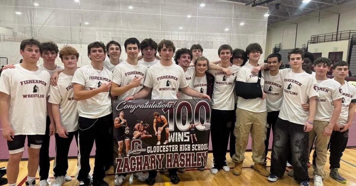 Gloucester's Hashley picks up 100th career win on mat