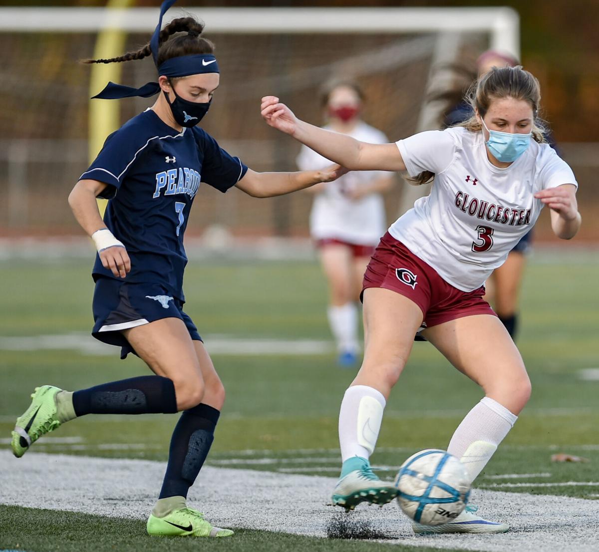 Gloucester at Peabody girls varsity soccer game