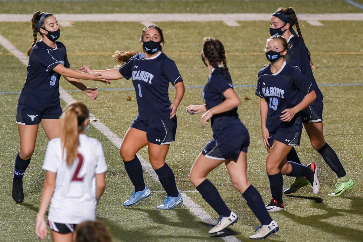 Gloucester at Peabody girls varsity soccer game