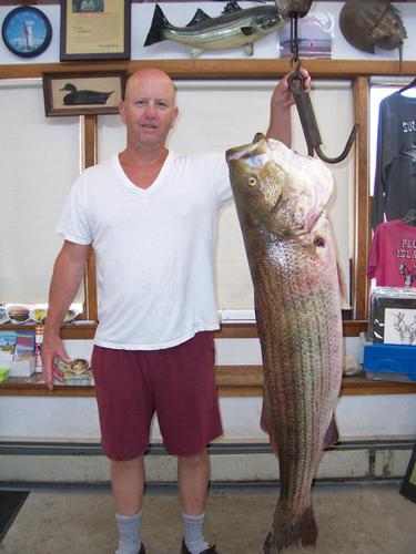 54-pound striper reeled in at Plum Island