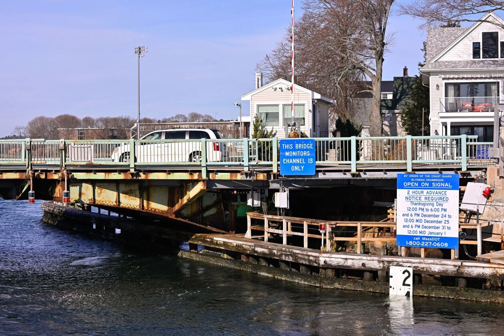 Bridge Is Open Sign Blynman Bridge open to normal traffic, canal open to marine vessels ...