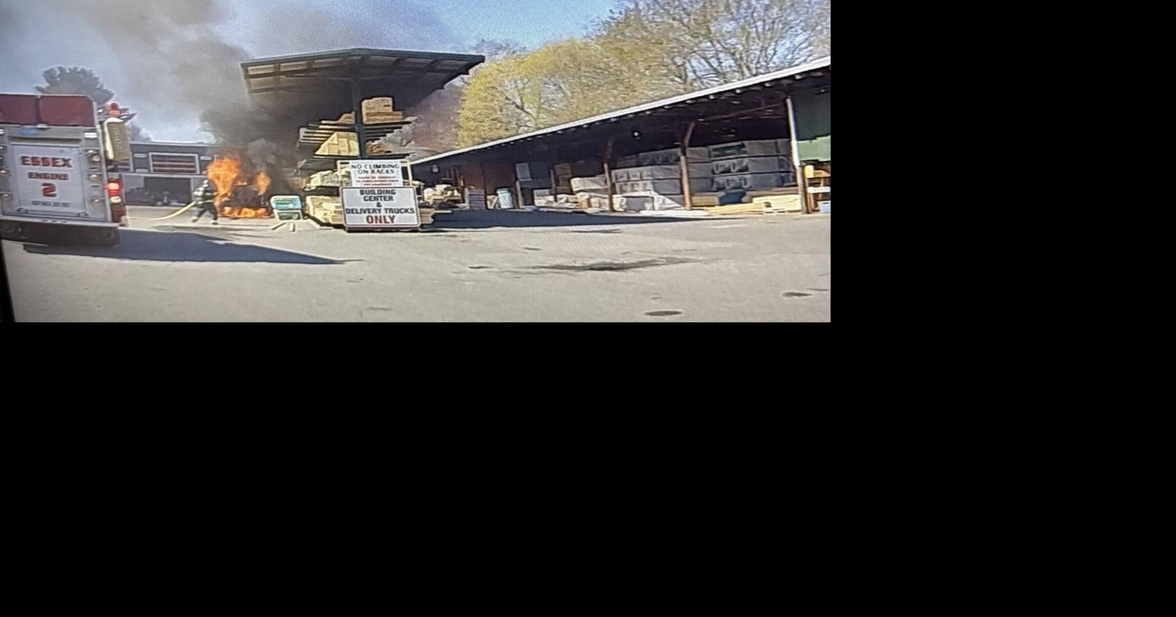 Blaze at Building Center of Essex brought under control