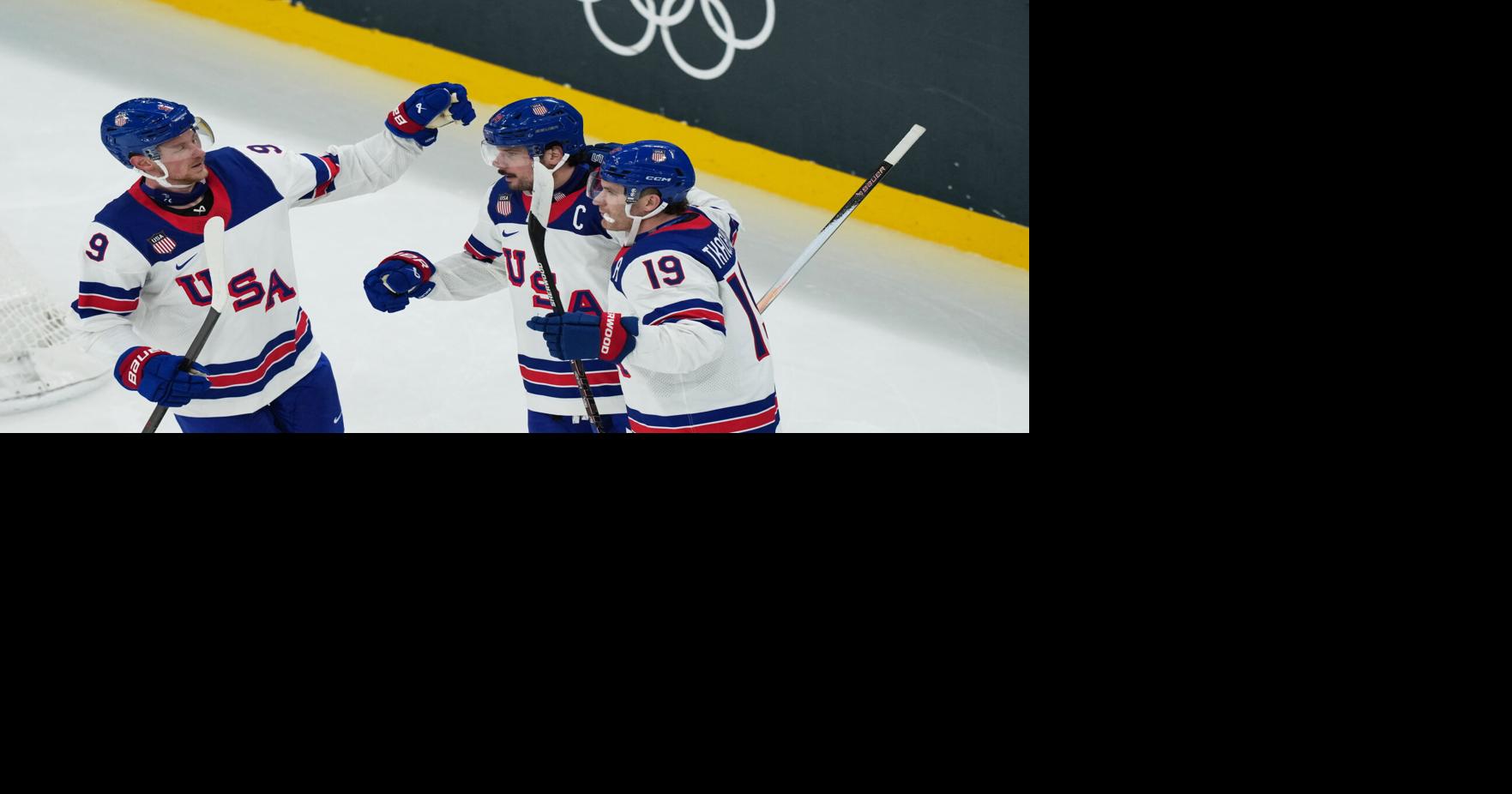 Nelson scores twice as US opens Olympics by rolling Latvia, 5-1