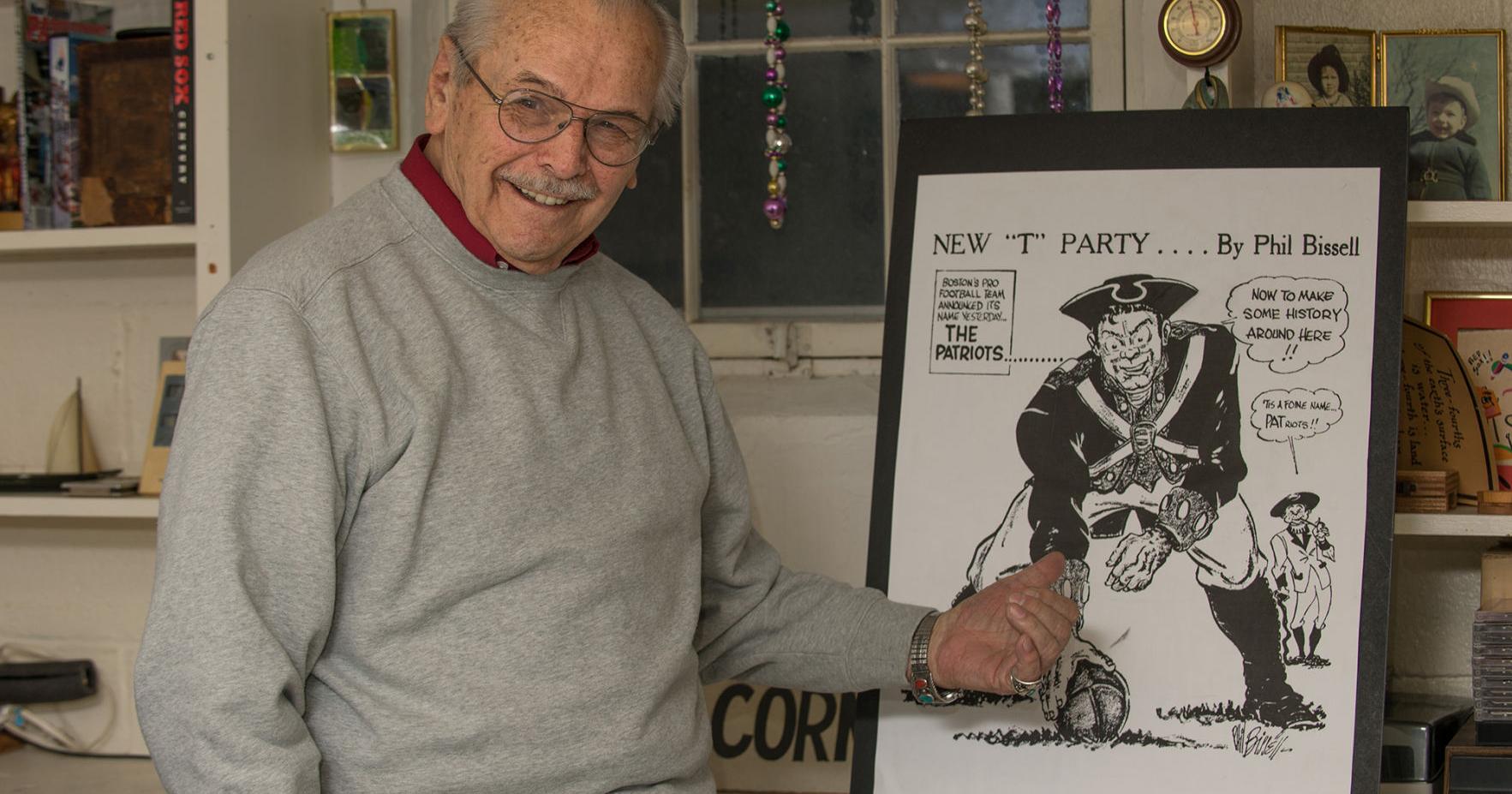 Rockport cartoonist who created Pat Patriot logo has died - Vimarsana News