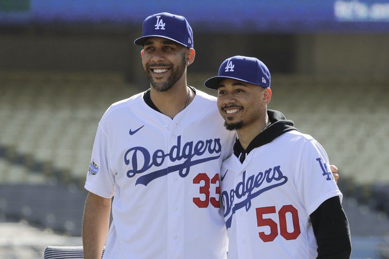 Mookie Betts, David Price smile, say hello at Dodger Stadium - Los Angeles  Times