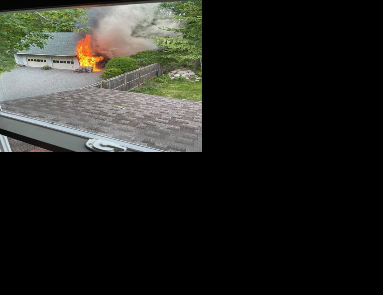 Crackling noise alerts neighbor to garage fire | Local News ...