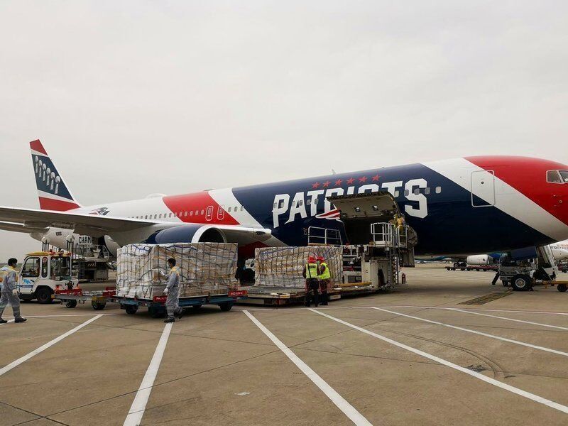 New England Patriots Send Team Jet to Deliver COVID Vaccines to El