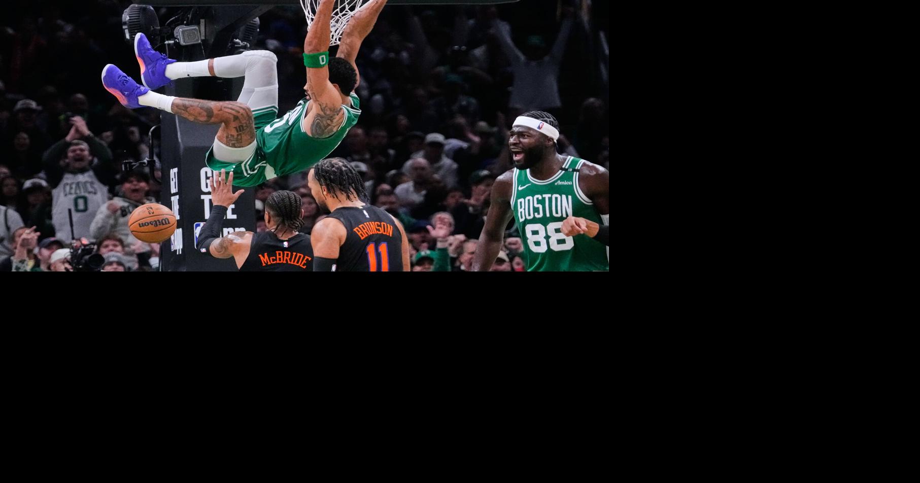 Tatum's heroics, Celtics' win over Knicks steadies the ship ... for now