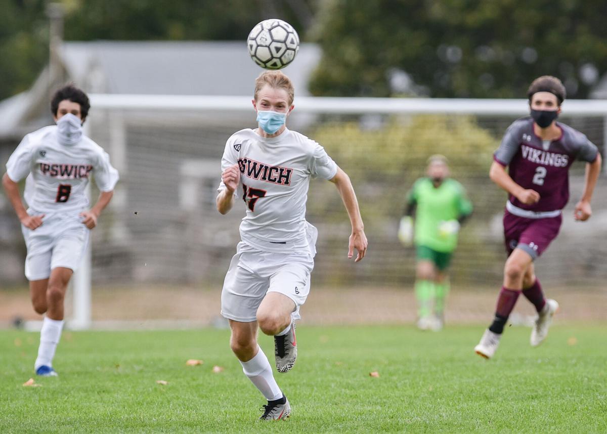 Ipswich at Rockport varsity boys soccer game