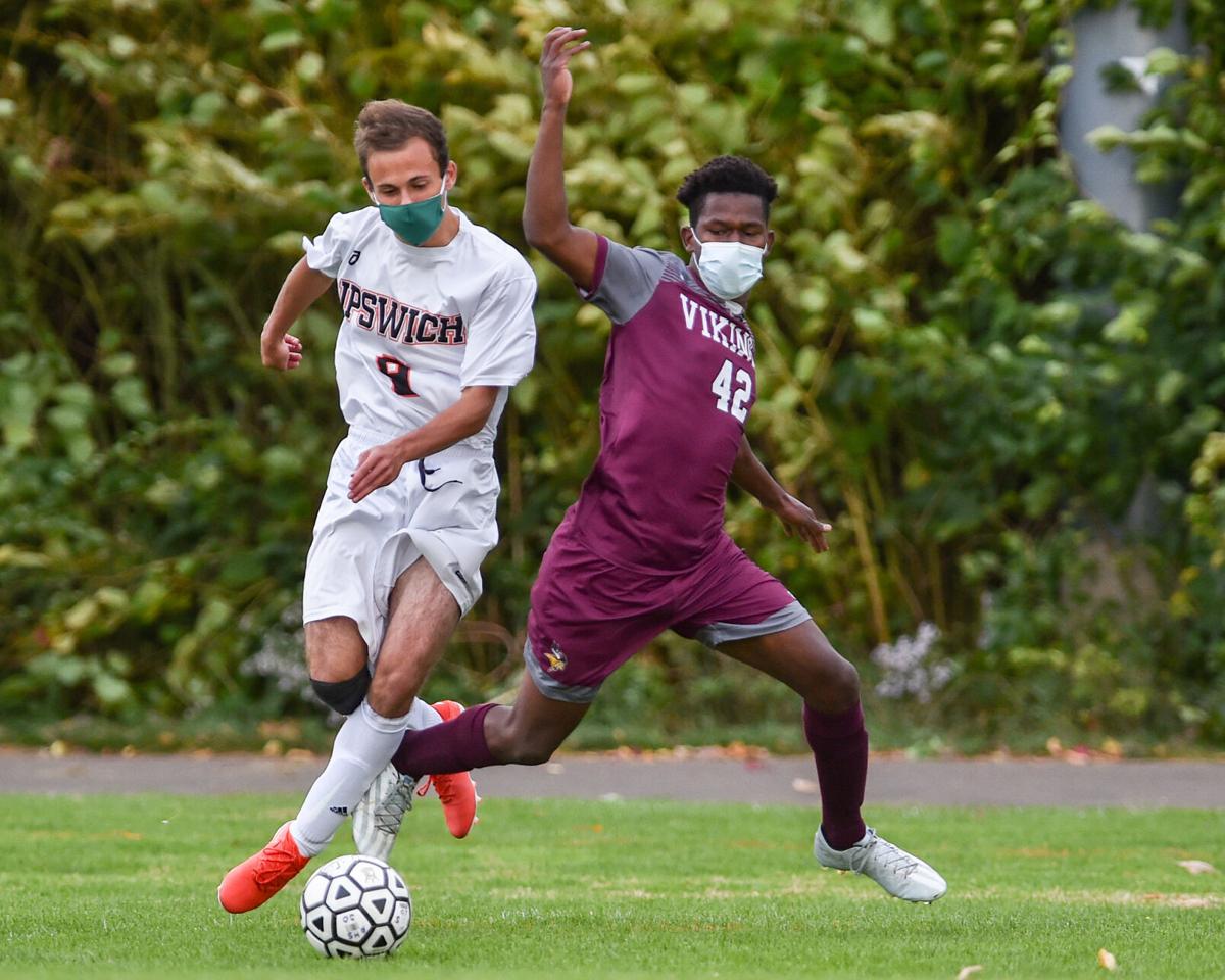 Ipswich at Rockport varsity boys soccer game