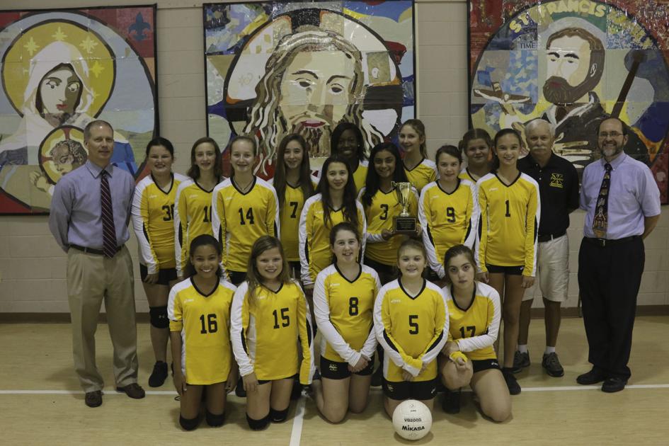 St. Francis volleyball celebrates fourth straight title, coach's