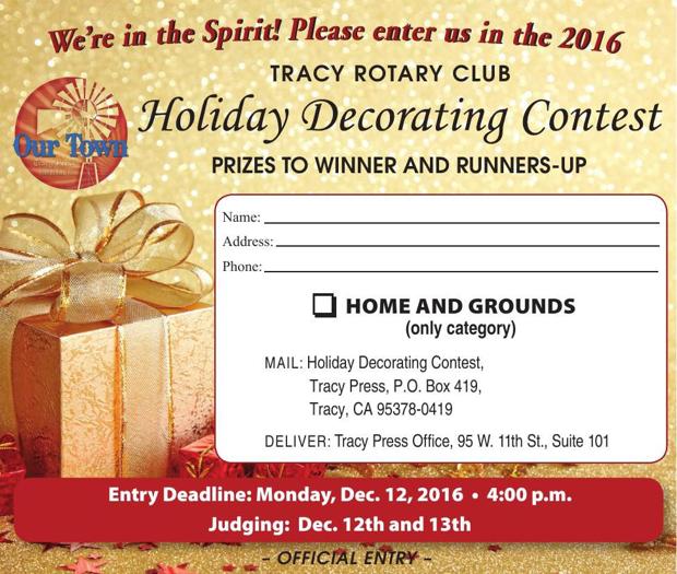 Holiday Decorating Contest Entry Form Golden State Newspapers Holiday Decorating Contest Entry Form