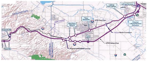 Proposed ACE route