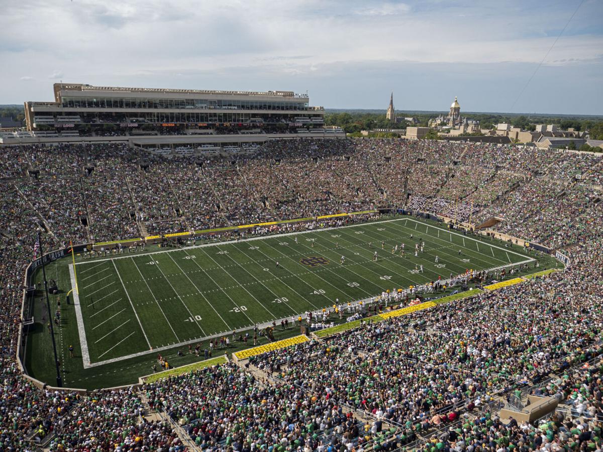 Remember, only clear bags are allowed inside Notre Dame Stadium