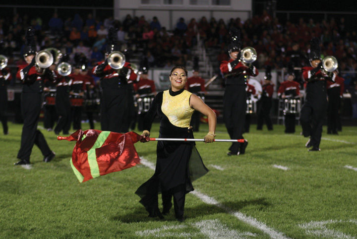 Goshen's Crimson Marching Band accomplishes a first on Saturday