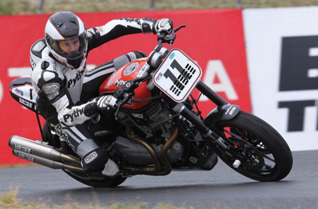 Mike Morgan Takes Cycle For A Spin At Indianapolis Motor Speedway