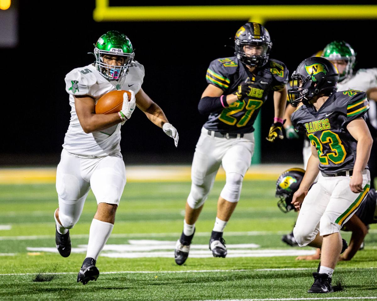 PREP FOOTBALL: Northridge moves into tie atop NLC with 55 20 win over