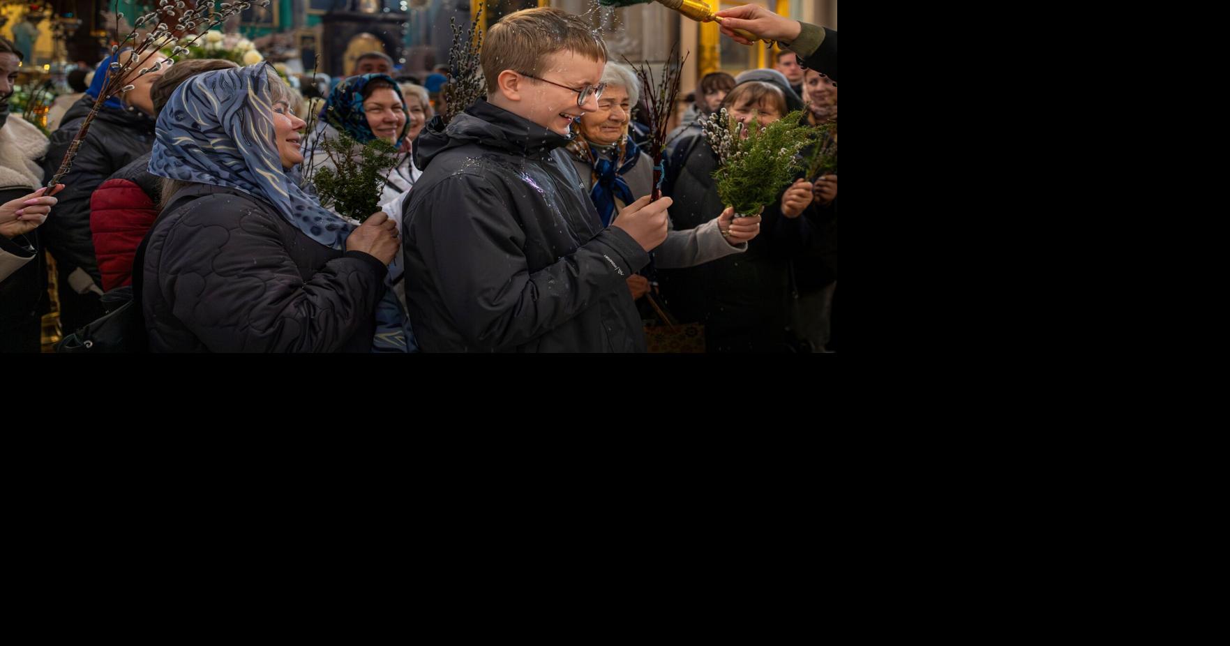 APTOPIX Lithuania Orthodox Palm Sunday