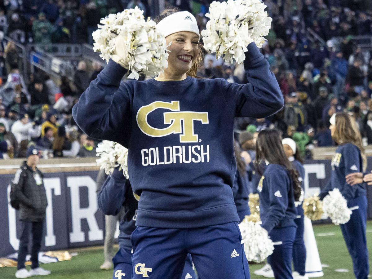 Notre Dame vs. Georgia Tech - GT cheerleader