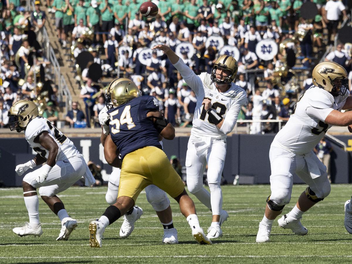 COLLEGE FOOTBALL: SEP 18 Purdue at Notre Dame - Jack Plummer