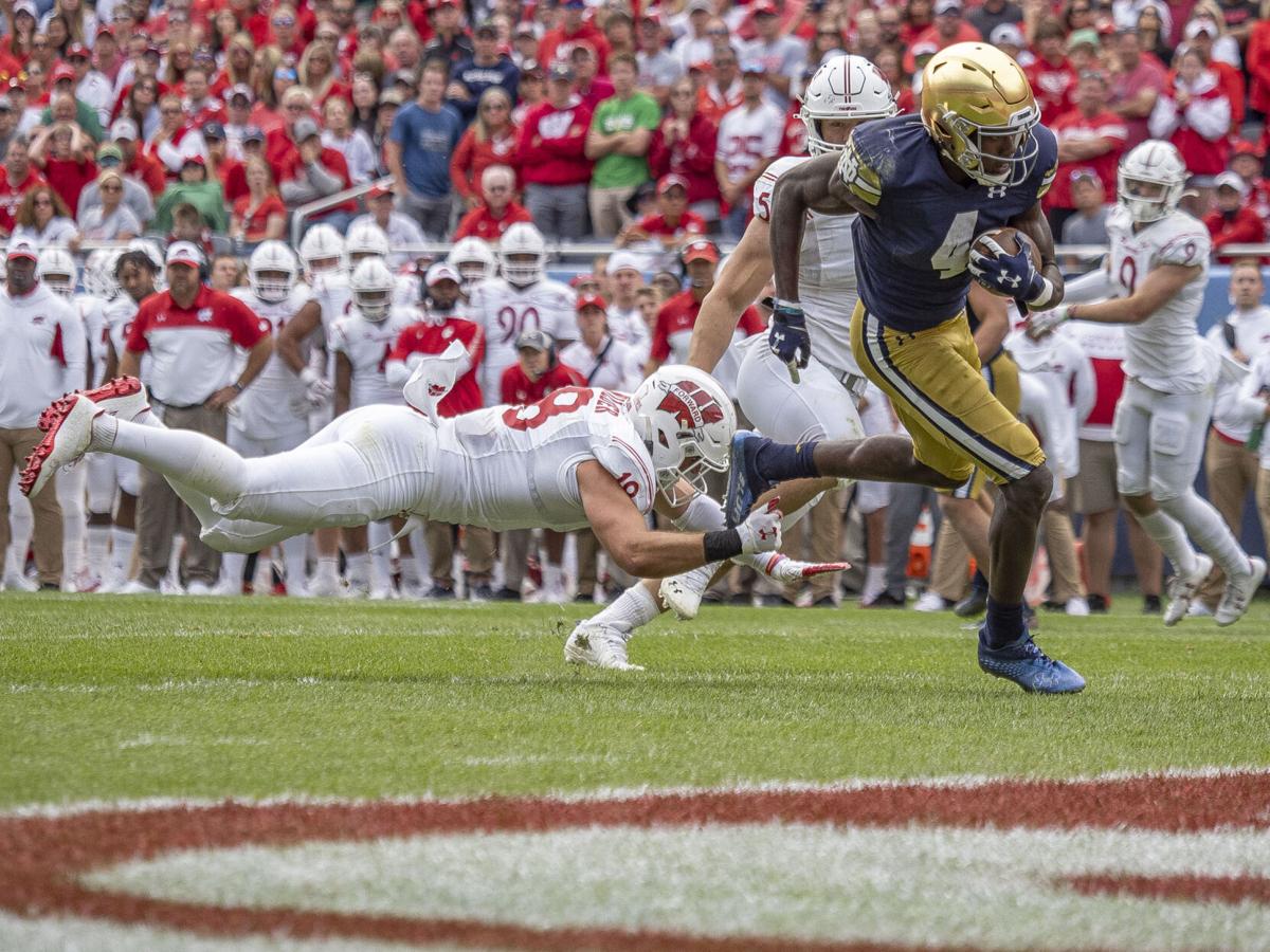 #12 Notre Dame defeats #18 Wisconsin 41-13 - Kevin Austin