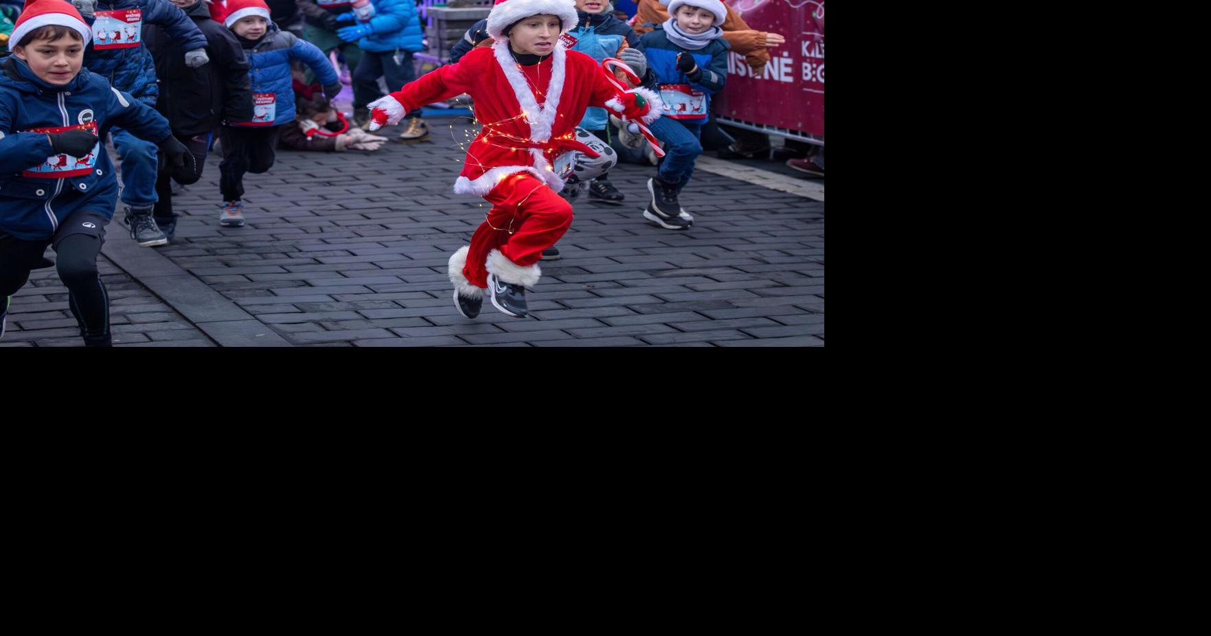 APTOPIX Lithuania Christmas Run