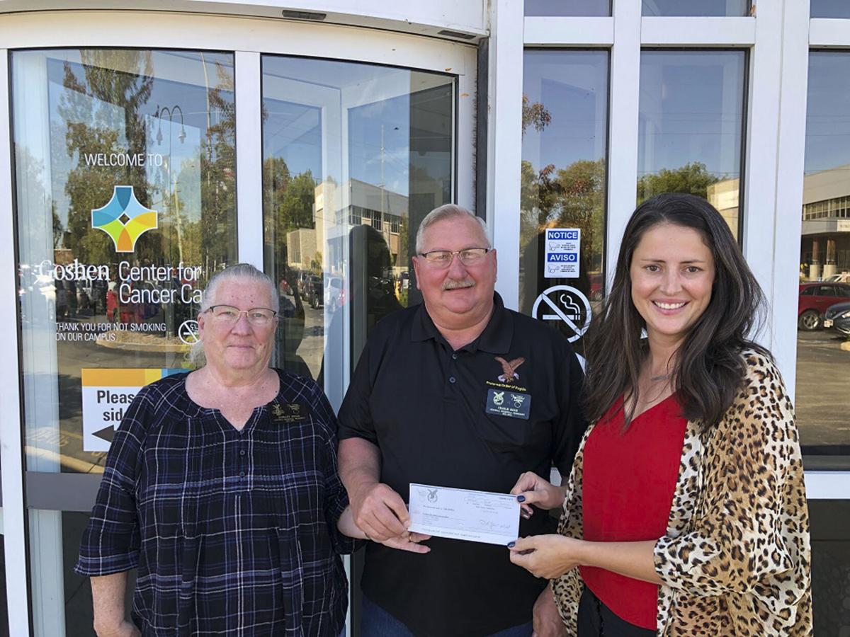 FOE Grand Aerie donates $5,000 to cancer center | News | goshennews.com