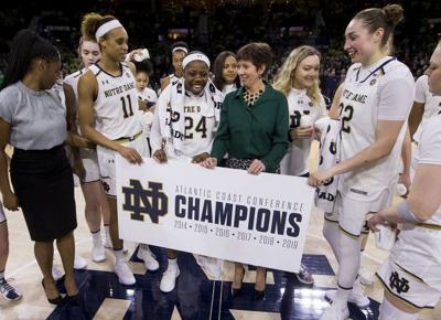 Nd Women S Basketball Nd Louisville Lead Acc Women Sports