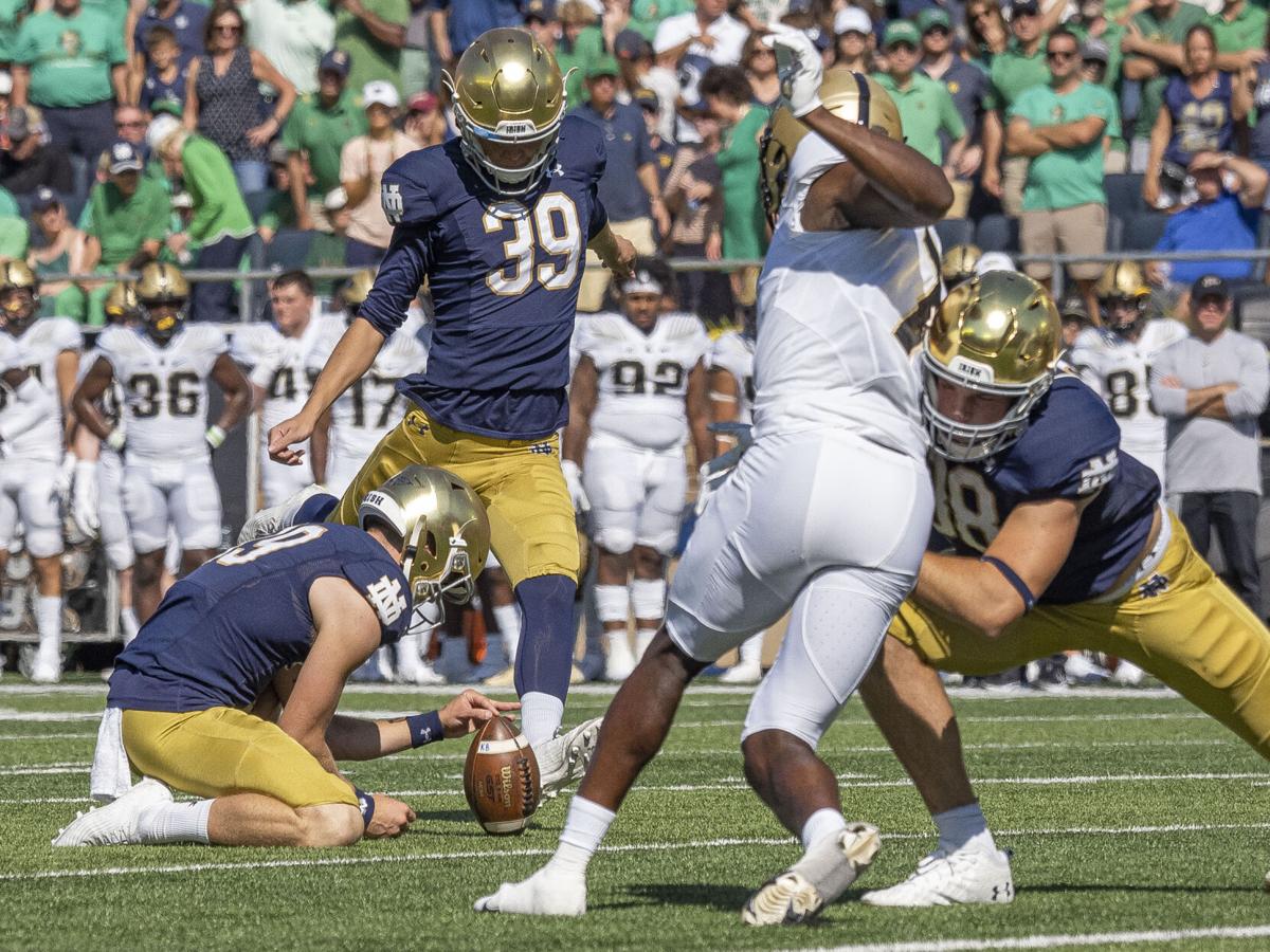 COLLEGE FOOTBALL: SEP 18 Purdue at Notre Dame - Jonathan Doerer