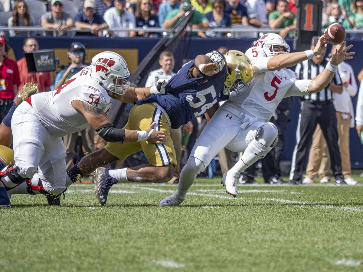 #12 Notre Dame defeats #18 Wisconsin 41-13 - Jacob Lacey