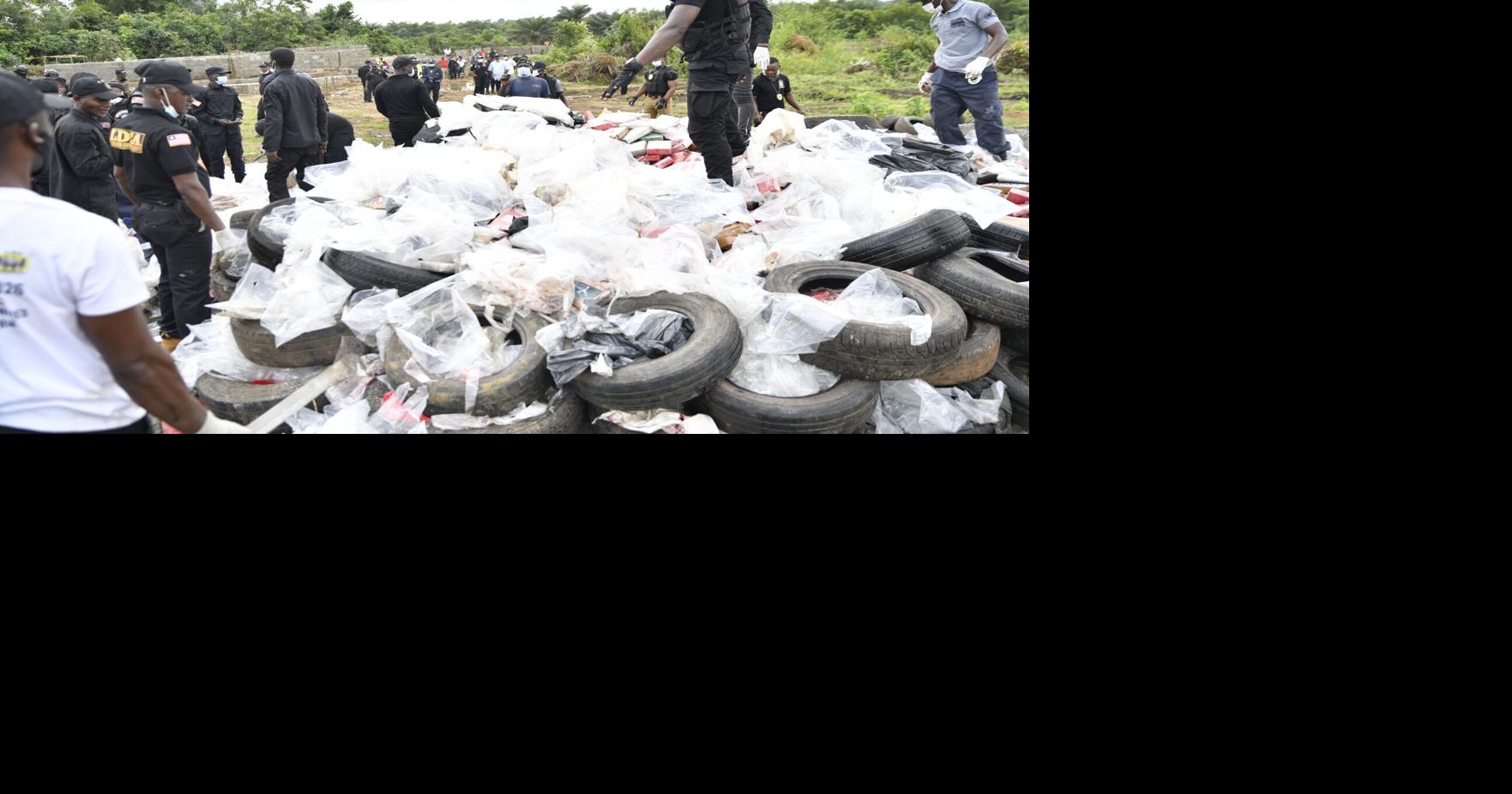 Liberian authorities burn 6 million in cocaine as senior police officials are implicated | National News