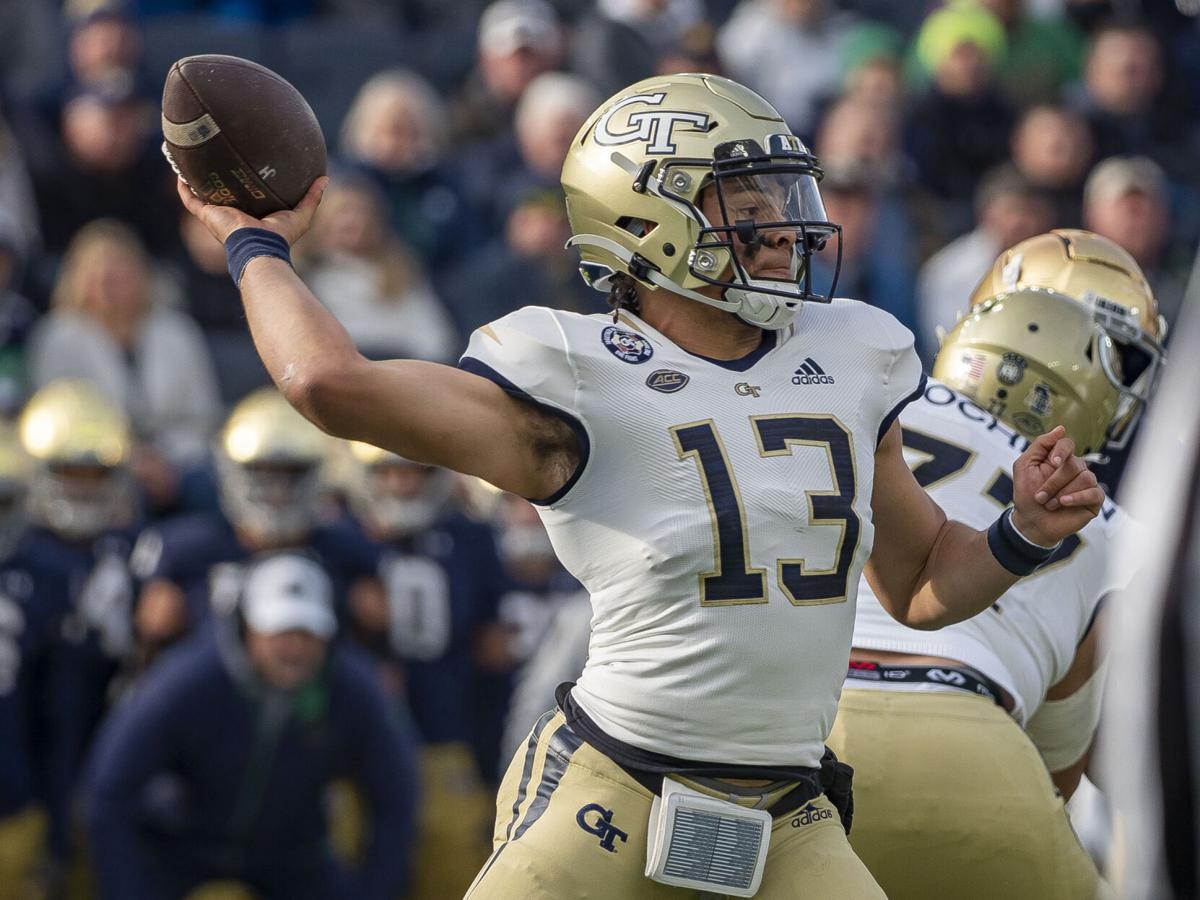 Notre Dame vs. Georgia Tech - Jordan Yates passing