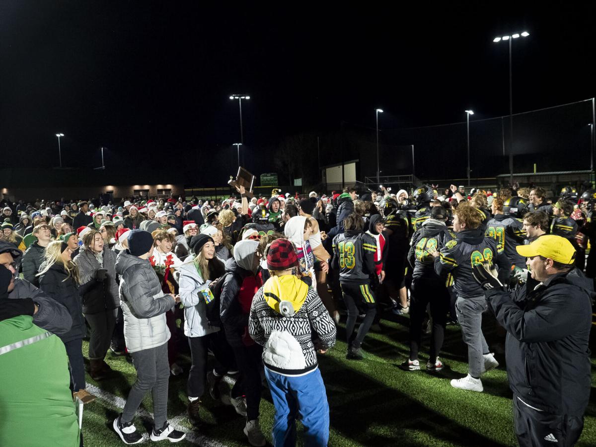 Northridge student section storms the field