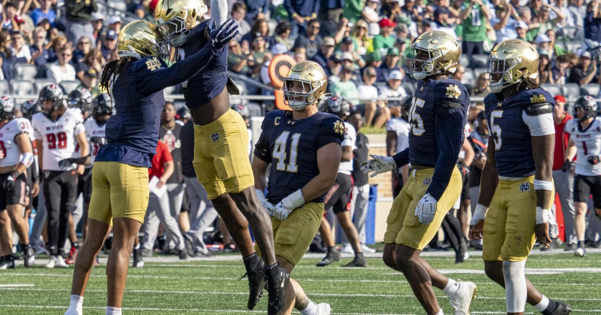 GALLERY: Notre Dame football hosts North Carolina State in South Bend